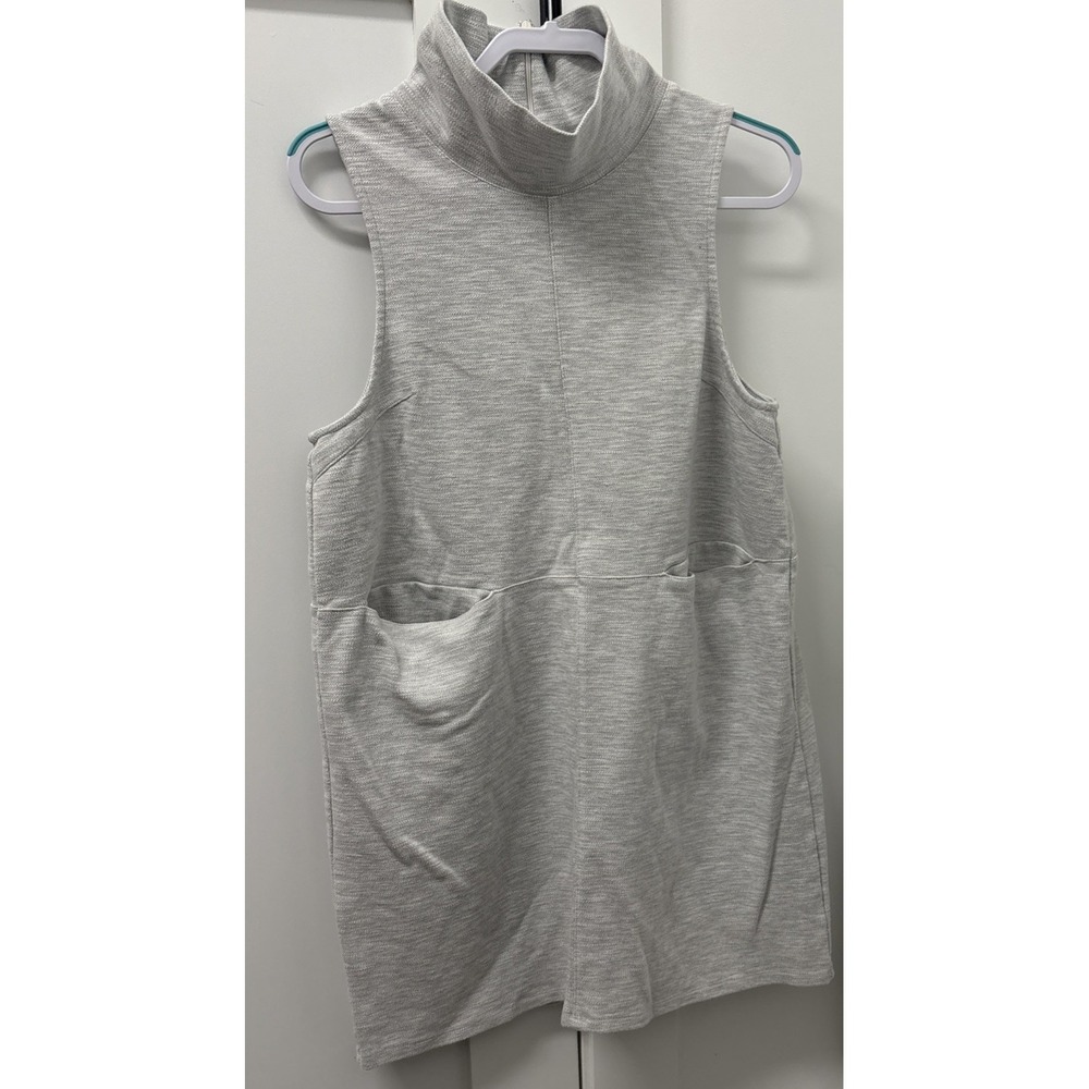 Free People Large Getaway Shift Sleeveless Mock Neck Dress Pockets